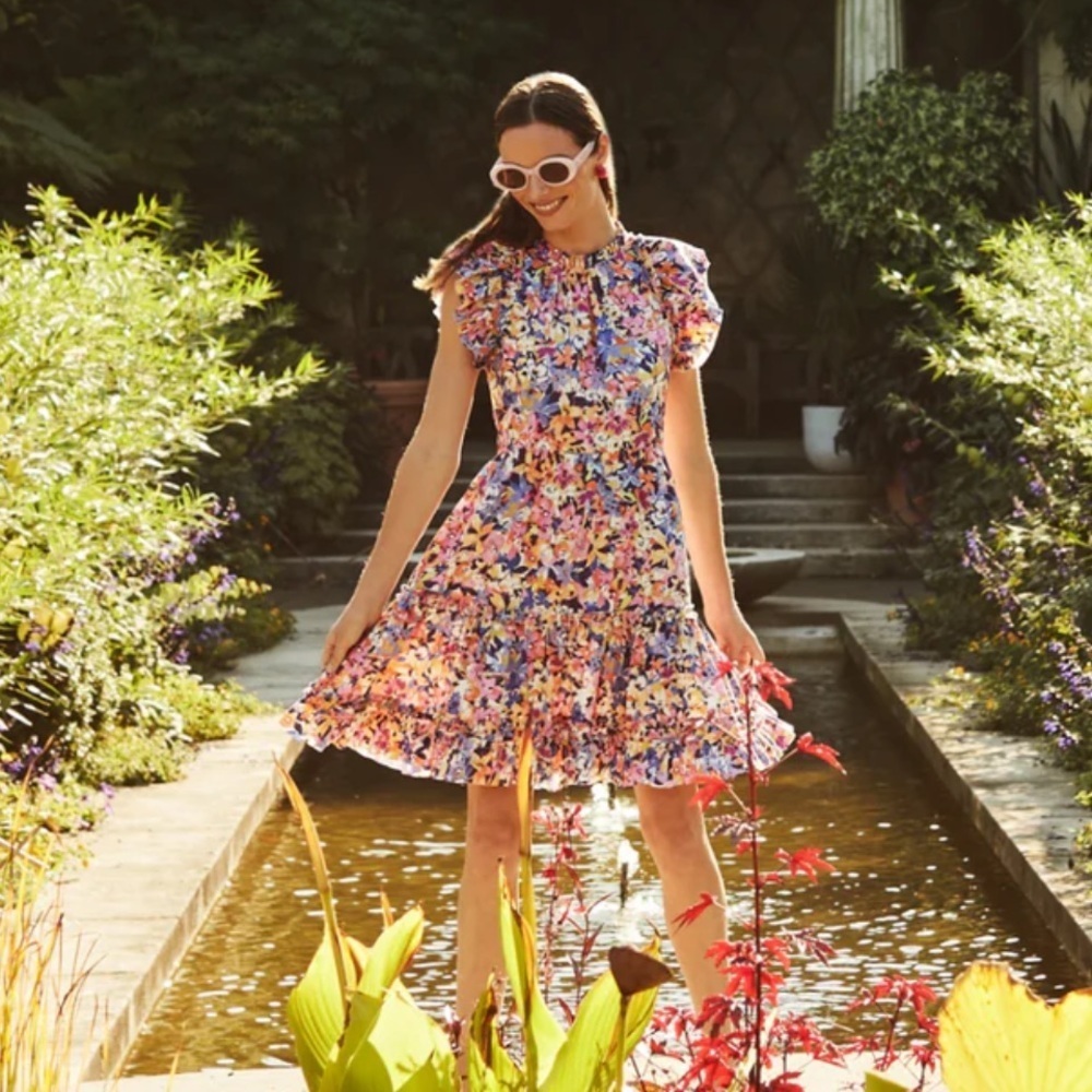 Tyler Boe Ursula Cotton Bouquet Dress - Picture 13 of 13